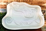 Ck Products Santa's Toy Sleigh Pantastic Plastic Party Cake Mold 49-4010 Nos. Fixed Price $23.00.