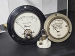 Vintage Voltage Amps Science School Experiment Components Gauges Light Bulb. Fixed Price $40.00.