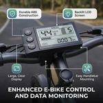 S866 Lcd Display 24/36/48V Compatible IP65 Waterproof E-bike Data Monitor Panel. Fixed Price $23.26.