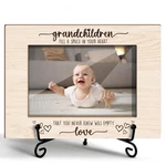 Grandparents Picture Frame - Grandchildren Fill Space In Your Heart, Wooden.... Fixed Price $19.96.