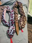 Diamondback Snake Stuffed Animal Plush Toy With Another Lot Of 2. Fixed Price $10.13.