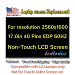 New For Lg Gram 17Z90Q-K.AAB8U1 17'' 2560X1600 60HZ 40PINS Non-touch Lcd Screen. Fixed Price $145.95.