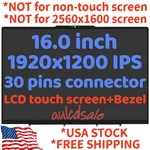 16" For Lenovo Yoga 7 16IRL8 82YN Wuxga Ips Lcd Touch Screen Digitizer Assembly. Fixed Price $145.00.
