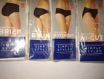 Simply Styled Women's 100% Cotton 5-PK Brief Bikini Size 7 Underwear. Fixed Price $6.99.