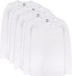 Brix Girls' Long Sleeve Tees 4 -pack Crew Neck Super Soft Cotton Shirts..... Fixed Price $35.99.
