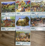 Lot Of 7 "bits And Pieces" 300 Jigsaw Puzzles Complete - BP1. Fixed Price $32.00.