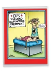 Large Funny Get Well Greeting Card - Porcupine Acupuncture J8541. Fixed Price $9.98.