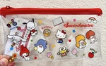 Sanrio Characters Glitter Clear Pouch Red Zipper Japan Import Hello Kitty. Fixed Price $8.99.