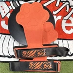 Tiger Print Weight Lifting Grips Wrist Wraps Orange Black Neoprene Workout. Fixed Price $13.00.