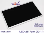 25.7CM 10.1" Wsvga Tft Led Display 1024X600 Matrix Optronics B101AW03 Gloss. Fixed Price $50.37.