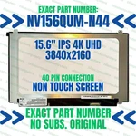 NV156QUM-N44 15.6" 4K Screen 3840X2160 Uhd Pin Lenovo Fru 00UR8945 SD10L85341. Fixed Price $155.00.