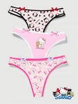 Sanrio Hello Kitty Pink Cute Cartoon Kawaii Thong Panties - Pack Of 3. Fixed Price $23.74.