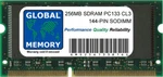 256MB PC133 133MHZ 144-PIN Sdram Sodimm Memory For Laptops/notebooks. Fixed Price $38.90.