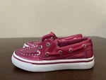 Girls Toddler Sperry Boat Shoes Size 8M Hot Pink Style Bahama Sequin Design. Fixed Price $30.00.