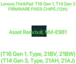 Lenovo Thinkpad T16 Gen T14 3, Bios Chip NM-E981 Type: 21BV 21BW 21AH 21AJ. Fixed Price $30.88.