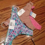 New Simply Basic Lot 3 Set Cotton Underwear String Thong Panties Pink Beige. Fixed Price $11.99.