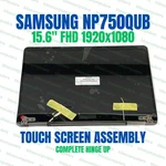 Samsung Notebook Spin NP750QUB 15.6" Lcd Touch Screen Complete Assembly. Fixed Price $303.52.