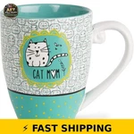 Pavilion Cat Mom 20 Oz Ceramic Coffee Mug Tea Cup. Fixed Price $38.99.