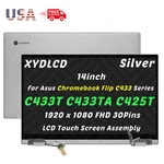 14" For Asus Chromebook Flip C433TA C425T Lcd Touch Screen Complete Silver. Fixed Price $209.00.
