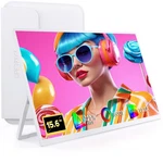 Uperfect 15.6" White Portable Monitor Ips Lcd Screen Full Hd 1920X1080 Display. Fixed Price $59.99.