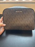 New Michael Kors Brown Cosmetic Bag / Travel 9 Wide By 7 Length. Fixed Price $49.99.