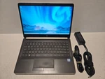 Hp 14-CF0006DX 14" Hd Laptop Intel Core I3-7100U 4GB 128GB Ssd WIN-10 Web-cam Bt. Fixed Price $69.95.