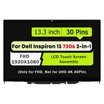 Fhd Lcd Touch Screen Display Assembly For Dell Inspiron 13 7306 2-IN-1 P124G002. Fixed Price $125.00.