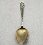 Antique North Yakima, Washington Sterling Souvenir Spoon W/ Gold Bowl 8799. Fixed Price $75.00.