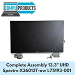 Hp Lcd Complete Assembly 13.3" Uhd Spectre X360 13T-AW Series L75193-001 Silver. Fixed Price $181.00.