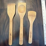 Pampered Chef Wooden Cooking Mixed Sizes Bamboo Set Lot Of 3. Fixed Price $17.99.