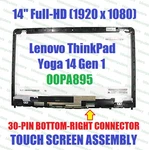 Replacement 14.0" Fhd Touch Screen Assembly Ibm Lenovo Fru 00PA895. Fixed Price $80.00.
