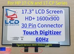 Hp 17-CN2133NR 17.3" Hd+ 60HZ Touch Digitizer Laptop Lcd Screen. Fixed Price $294.49.