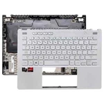 For White Asus Rog Zephyrus G14 GA402R 14" Top Case Palmrest Keyboard. Fixed Price $90.24.