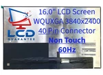 Lenovo 5D11C95905 16" Wquxga 60HZ Non-touch Laptop Lcd Screen. Fixed Price $185.24.