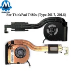 New Cpu Fan Heatsink For Lenovo Thinkpad T480S 20L7 20L8 01HW694 01HW696. Fixed Price $27.99.
