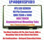Lg Philips LP140QH1-SPB1 Qhd 2560X1440 Led Lcd Screen Lenovo Carbon. Fixed Price $111.74.