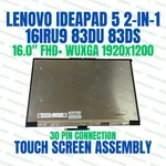 Wuxga Lcd Touch Screen Display Assembly Lenovo Ideapad 5 2-IN-1 16IRU9 83DU. Fixed Price $175.23.